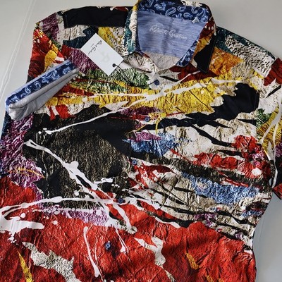 Robert Graham Camp Shirt Laredo New SS Classic Fit New Extra Large XL