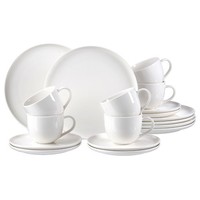 Ritzenhoff & Breker Skagen Kaffeeservice 18-Teilig Weiß Tasse Untertasse Teller