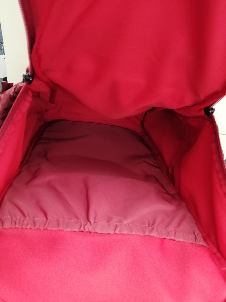 CAPE BACKPACK Model RED Missing Handle Stain PORT… - image 14