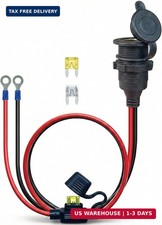 3FT 13AWG 12V Waterproof Cigarette Lighter Socket Extension Outlet Heavy duty