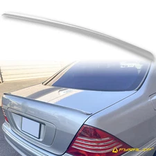 Fyralip Y22 Painted 744 Silver Trunk Lip Spoiler For Mercedes-Benz S Class W220