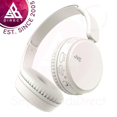 JVC HAS36W-W Leistungsstarker Deep Bass Wireless Bluetooth On Ear Kopfhörer Leicht