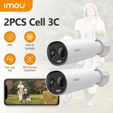 2Pcs Imou 2K Battery  Security Camera Rechargeable Outdoor Wireless WIFI  IP66