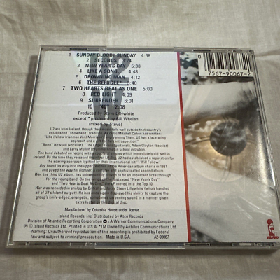 U2 - War (CD, Island Records) | eBay