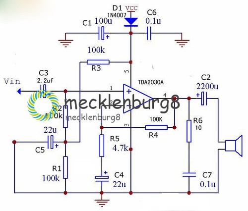 TDA2030A Electronic Audio Power Amplifier Board Mono 18W DC 9-24V DIY Kit - Bild 5 von 5