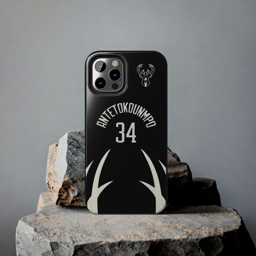 Giannis Antetokounmpo Milwaukee Bucks - Basketball iPhone und Samsung Hülle schwarz - Bild 33 von 43