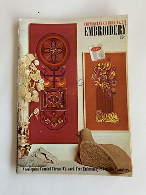 Coats & Clark's Book 21 Embroidery Needlepoint Cutwork Counted Thread Pattern