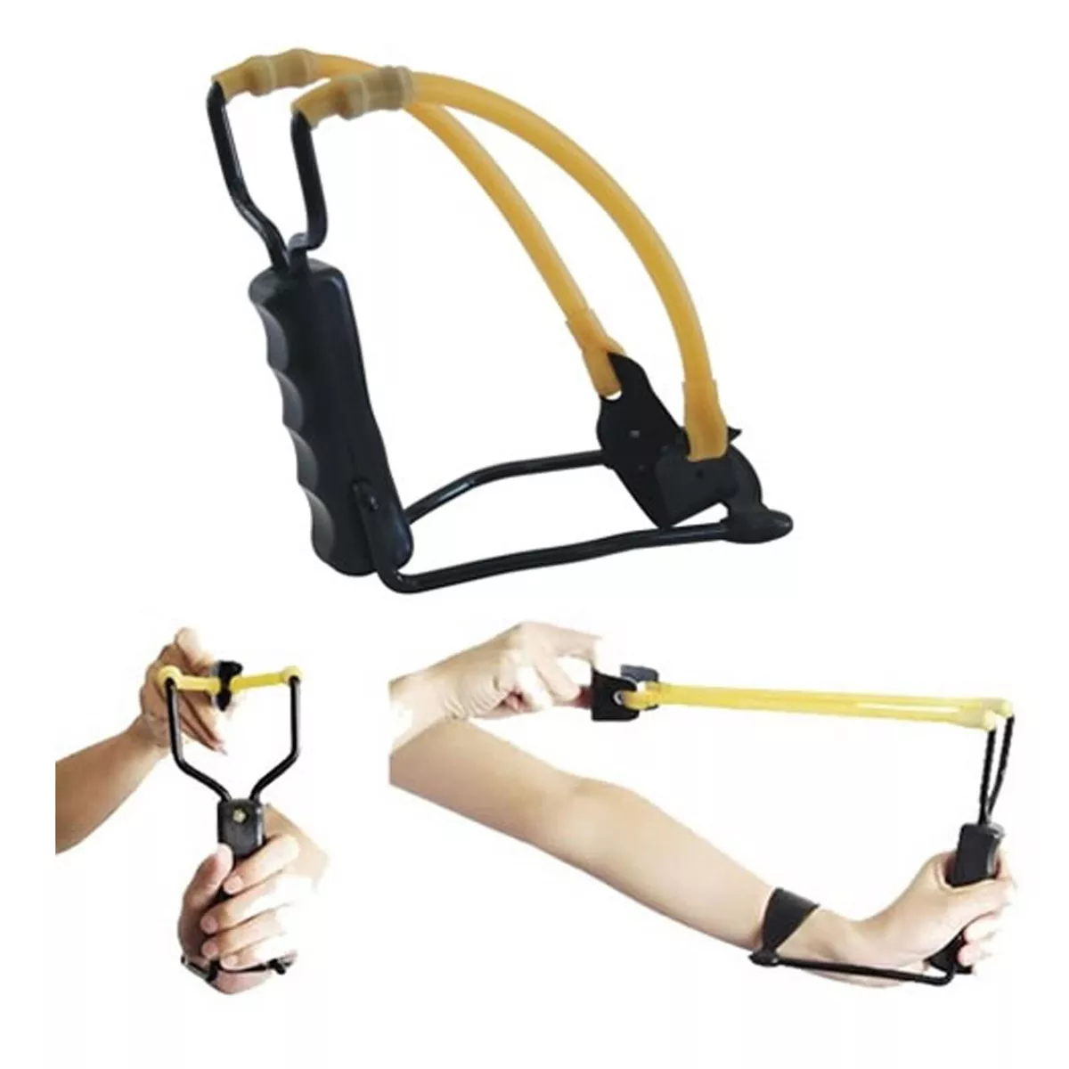 Wrist Braced Slingshot Folding Pocket Rocket Hand Slingshot Sling