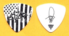 Slayer Tom Araya Signature Later White Guitar Pick 2019 The Final Campaign Tour