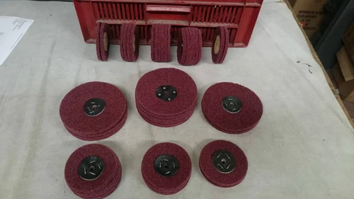  NON-WOVEN ABRASIVE VERY FINE SUPER DUTY LAP MOPS POLISHING KIT MADE IN UK B74NE - Picture 4 of 6