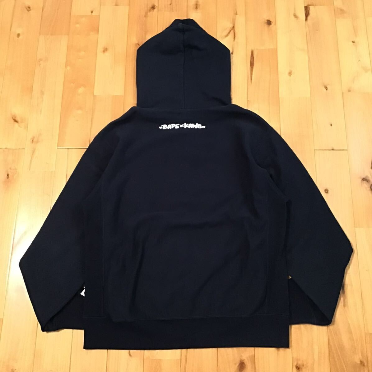 BAPE × KAWS Cloud Logo Pullover Hoodie a bathing ape NIGO Navy