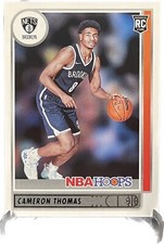 CAMERON THOMAS 2021-22 Panini NBA Hoops Base Rookie Card RC #231 Brooklyn Nets. rookie card picture