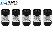 TEMCo 108-130 uf/MFD 110-125 VAC volts Round Start Capacitor 50/60 Hz -Lot-5