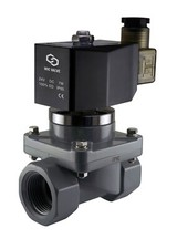 1/2" Inch Anti Corrosion Salt Water Acid Resistant Solenoid CPVC Valve NC 24V DC