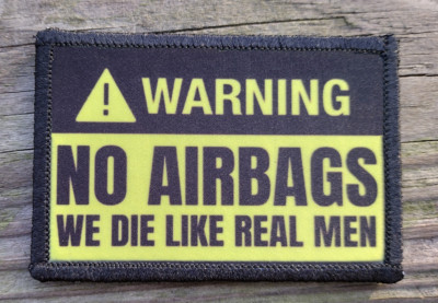 We Die Like Real Men Morale Patch Hook and Loop Funny Army Custom ...