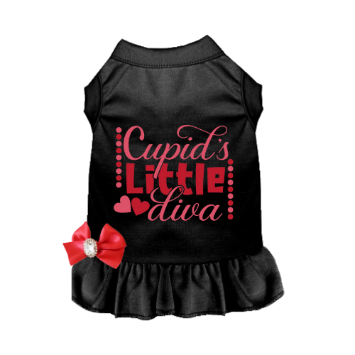 Cupid's Little Diva BLACK AND RED 2X Large - Afbeelding 1 van 2