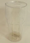 CocaCola Clear Plastic Piggy Bank Vintage 6" Tall Coin Bank Sodapop Theme