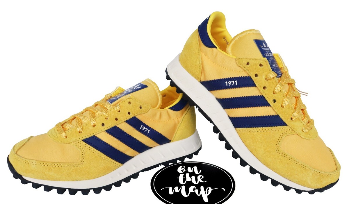 Adidas TRX Vintage Arsenal FC 1971 Yellow Navy Blue UK 3 4 5 11 US