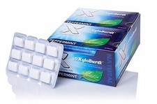 Xyloburst Xylitol All-Natural Gum Peppermint Blister-Pack 12 Cards No Aspartame
