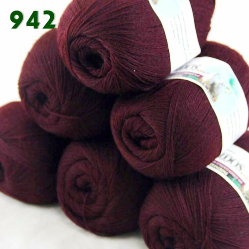 Sale New 6Skeinsx50g Soft Acrylic Wool Cashmere Hand Knit Shawl Crochet Yarn - Picture 84 of 89