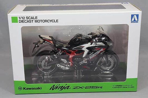 Skynet 1/12 Kawasaki Ninja ZX-25R Metallic Spark Schwarz Pearl Matt...-image