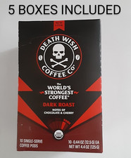 Death Wish Single Serve Coffee Pods for Keurig K-Cup Style 2.0 50 Count FRESH