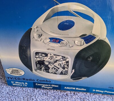Vintage GPX CD/TV BOOMBOX Radio PORTABLE Player 5