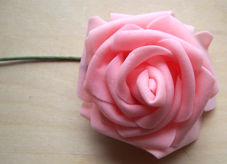 26 Artificial Flowers Foam Roses 4 Colors Wedding Bouquet Party Shower - Image 3 of 4