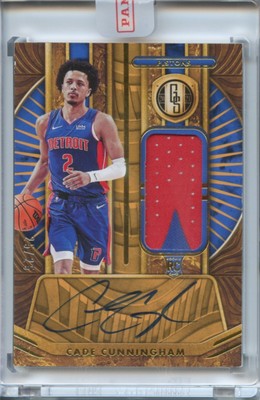 ケイド・カニングハム 2021-22 NOIR GOLD10枚限定パッチ