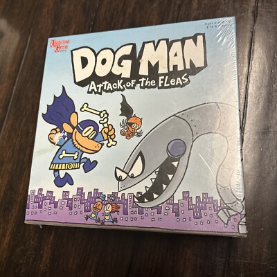Dog Man Attack of The Fleas Board Game University Games *NEW*