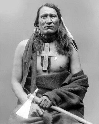   Cheyenne Native American, Indian, Old West, Hatchet, 8''x 10'' Photo 3