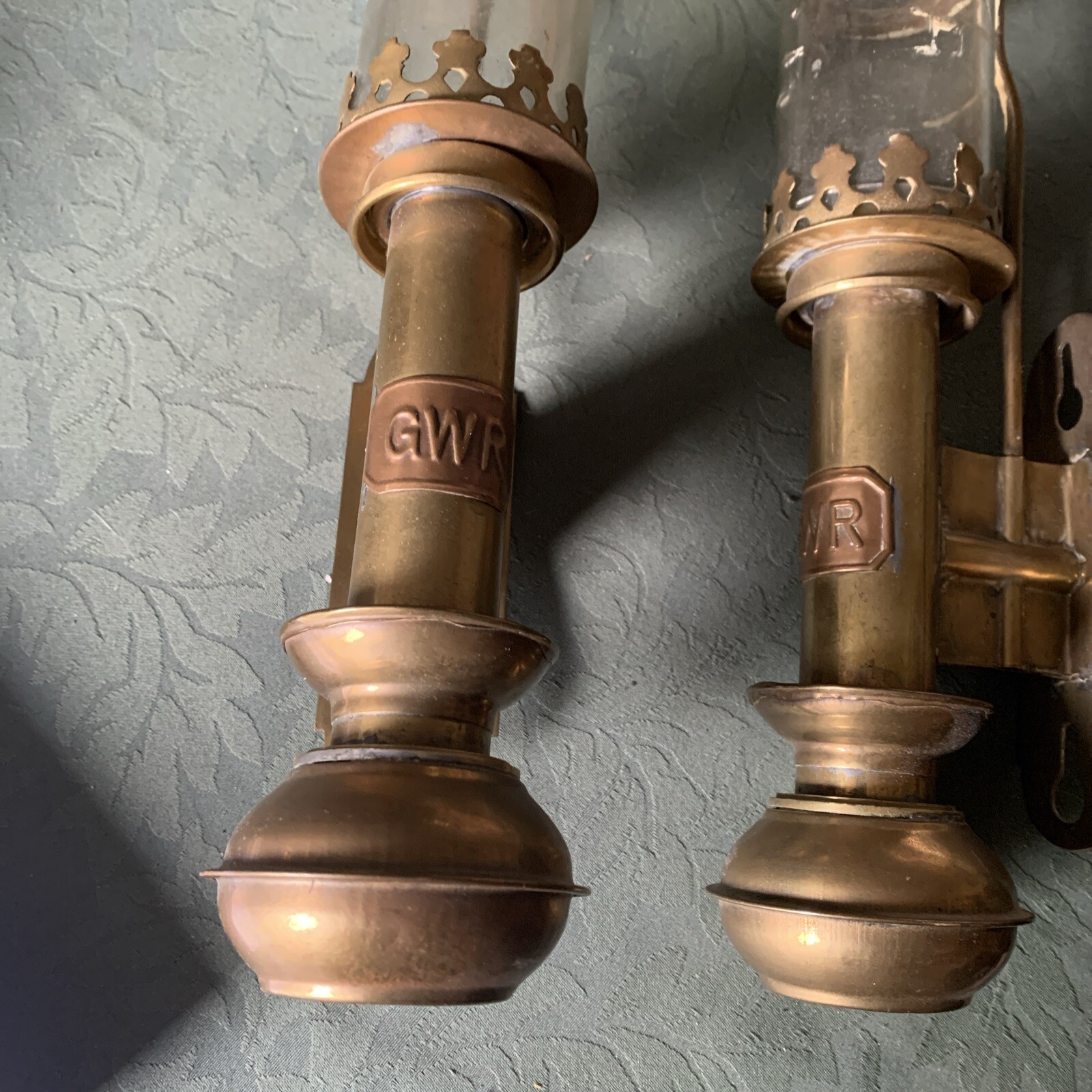 Pair Of GWR Carriage Lamps eBay