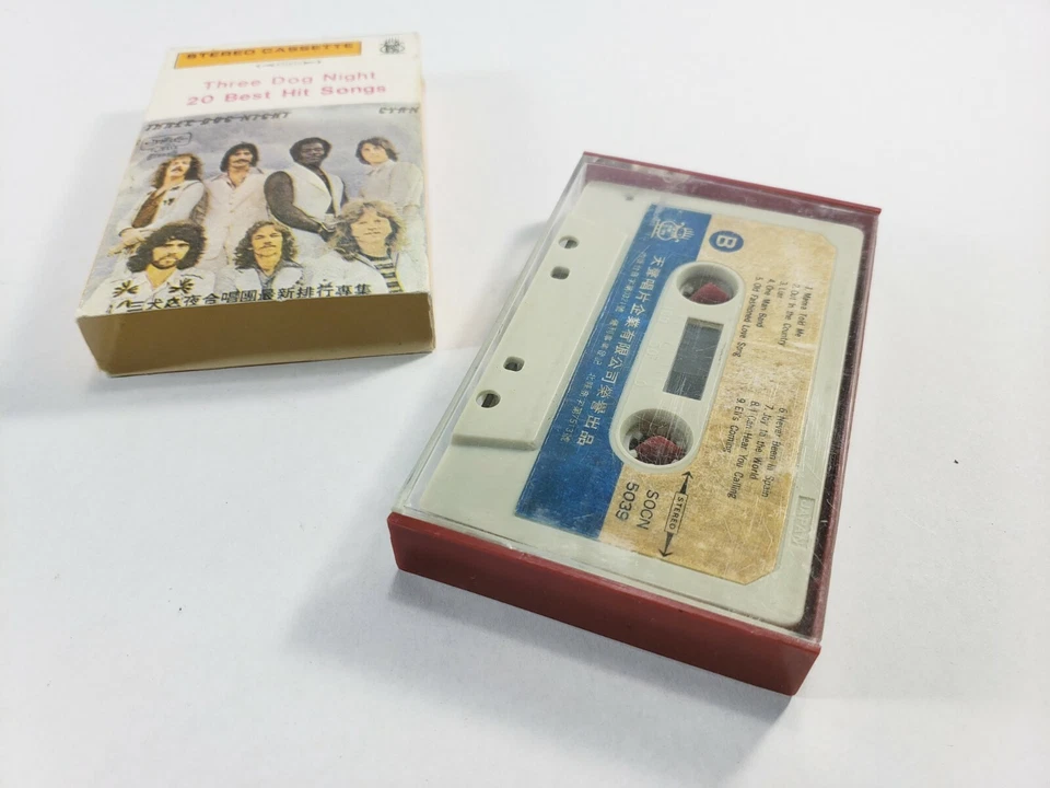 Three Dog Night 20 Best Hit Songs - Vintage JAPAN Cardboard Sleeve Cassette - Image 3 of 4