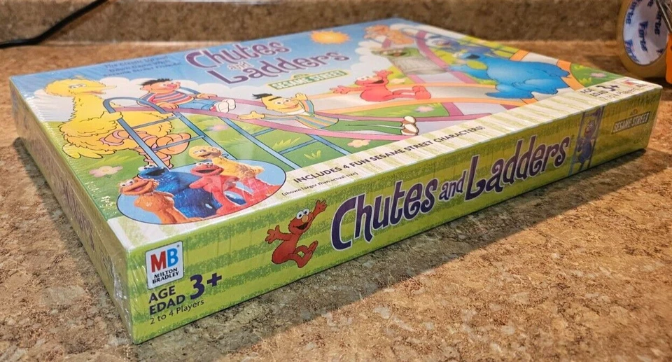 Chutes and Ladders Sesame Street Edition Milton Bradley 2004 New Factory Sealed - Image 4 of 4