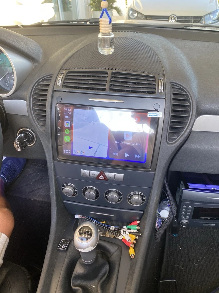 CARTABLET MERCEDES SLK R171 ANDROID Comandi Volante Carplay Bluetooth USB touch - Immagine 4 di 4