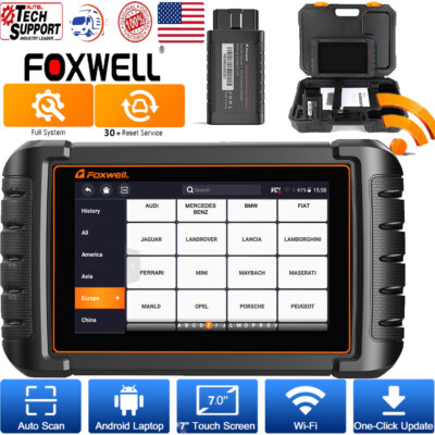 FOXWELL Auto OBD2 Scanner Full System Bidirectional Diagnostic Code Reader ABS