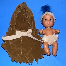 Barbie Vintage Rare Native American Baby Papoose Doll Mattel  Excellent   
