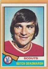 1974-75 TOPPS HOCKEY BUTCH DEADMARSH #73 SCOUTS NRMT *82431
