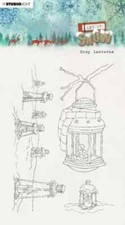 Studio Light Let It Snow Clear Stamps "Clear Lanterns" - New