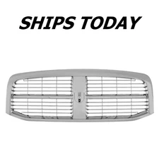 NEW Chrome Front Grille For 2006-2008 Ram 1500 2006-2009 Ram 2500 SHIPS TODAY