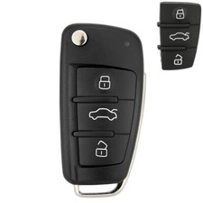 2 x Replacement Car Case Key Rubber Button Pads Audi A3 A4 A5 A6 A8 Q5 Q7 Z114