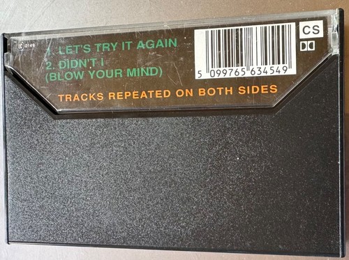 NEW KIDS ON THE BLOCK - LET'S TRY IT AGAIN/DIDN'T I (BLOW) (UK CASSETTE SINGLE) - Picture 2 of 4