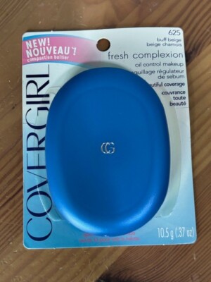 NEW COVER GIRL FRESH COMPLEXION OIL CONTROL MAKEUP COMPACT 625 BUFF BEIGE .27 OZ