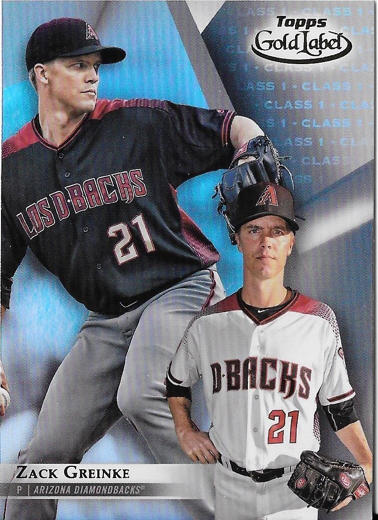 Zack Greinke 2018 Topps Gold Label Class 1 Base Diamondbacks #19