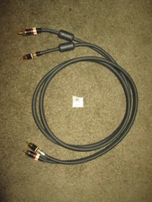 Rare Radio Shack Signal Direction Flow NTERCONNECT CABLE RCA 6 Feet Pair #1