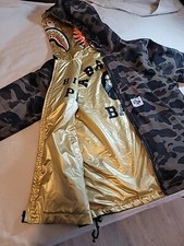 A Bathing Ape Bape Reversible Jacket Gold And...