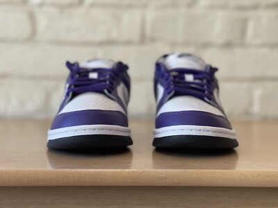 Nike Dunk Low Retro ID By You White Purple Black Men Size 10  display picture 1