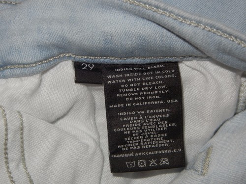 J BRAND Skinny Jeans Womens Stepped Back Size 29 With Blue Catalina - Picture 8 of 8