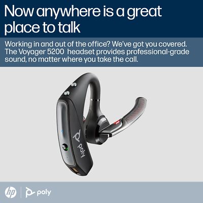 Plantronics - Voyager 5200 (Poly) - Bluetooth Over-the-Ear