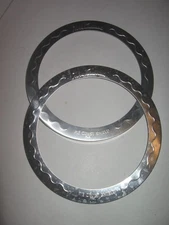 (2) Mrs Anderson's PIE Crust SHIELDS 10.5" Diam. (Set of 2) Baking Vintage CLEAN